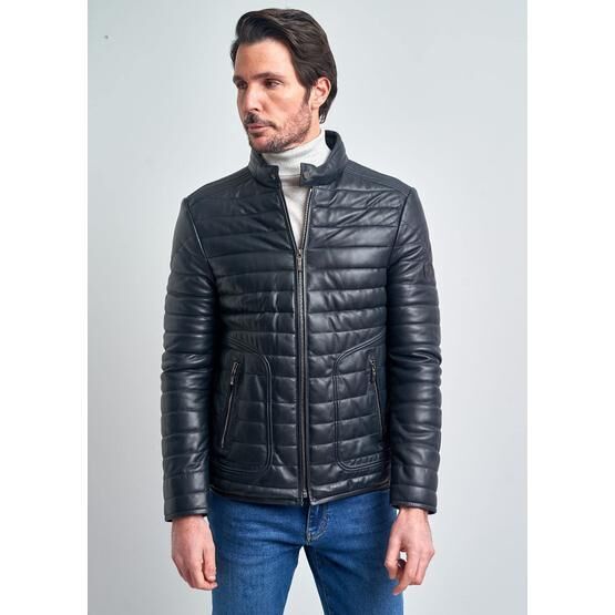 Pierre Cardin 52 Lacivert Erkek Deri Ceket