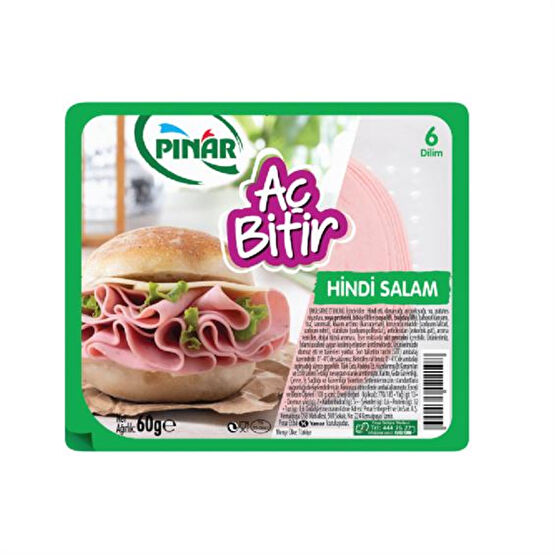 Pınar Aç Bitir Büyük Hindi Salam 60 gr Kırmızı Et Fiyatı