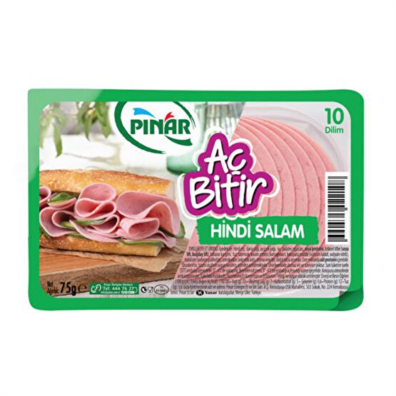 Pınar Aç Bitir Hindi Salam 75 gr Kırmızı Et Fiyatı