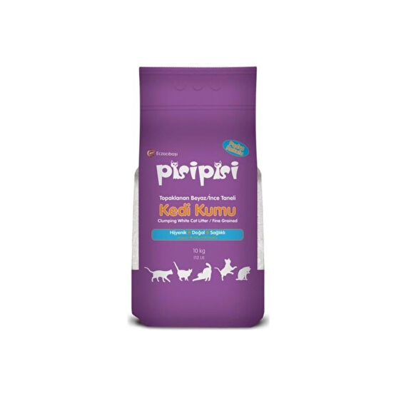 Pisipisi Pisi Pisi Pudra Kokulu Ince Taneli Kedi Kumu 10 Kg