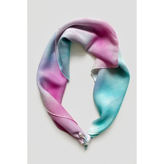 Pistore Mavi Pembe Batik Desenli Bandana Fular Bandana (Outdoor) Fiyatı