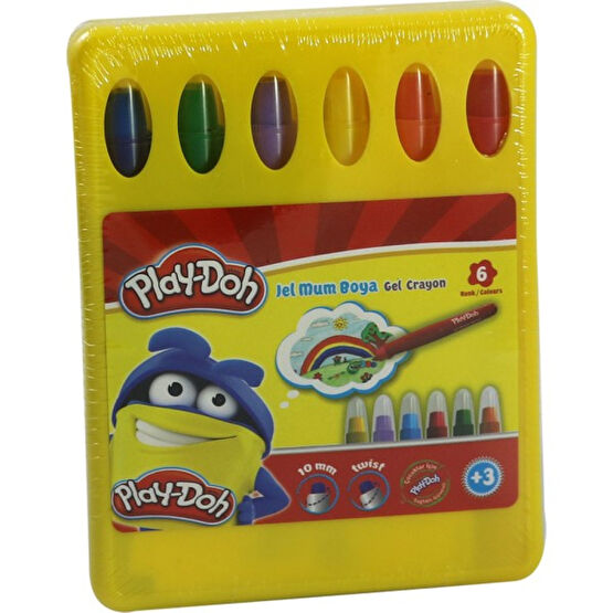 Play-Doh 6 Renk Jel Crayon Mum Boya CR015 Mum Boya Fiyatı