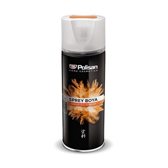 Polisan Mat Siyah Akrilik Sprey Boya 400 ml