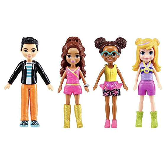 Polly Pocket HKW10 Polly Pocket ve Arkadaşları Kombin Eğlencesi Oyun Seti