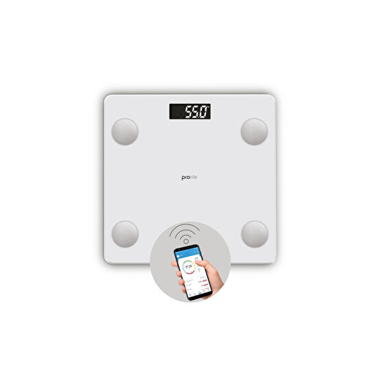 Polosmart Psc12 Prolife Yağ Ölçer Akıllı Bluetooth Tartı Baskül Beyaz Baskül & Tartılar Fiyatı