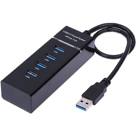 Polygold USB Çoklayıcı Işıklı Switch Port 4 Port USB Hub 3.0 - Siyah USB & Firewire Ürünleri Fiyatı