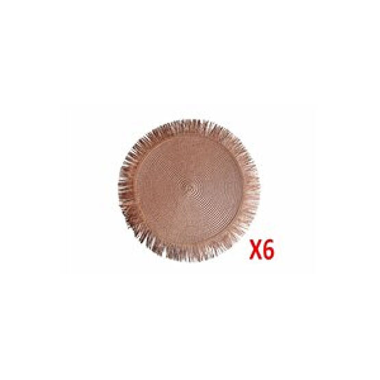 Porland  Yona Koyu Kahve Amerikan Servis 38cm 6'lı 04sty007363 Amerikan Servis Fiyatı