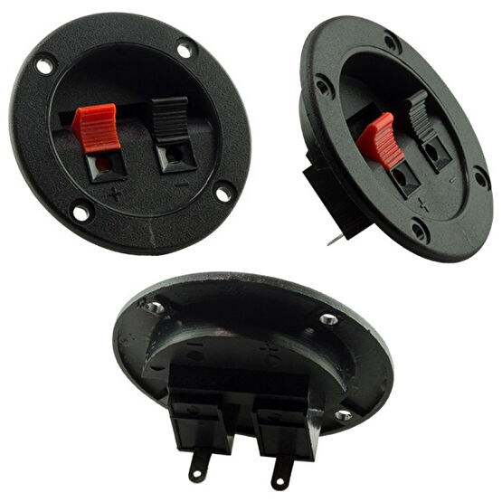 Powermaster Ikili Yuvarlak Hoparlör Terminali (Iç Çapı:4cm / Dış Çapı: 6.5cm) Docking Hoparlör Fiyatı