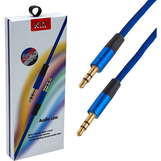 Powermaster PM-3778 3.5 mm Erkek/erkek Lacivert Stereo Aux Kablo Tablet Aksesuarı Fiyatı