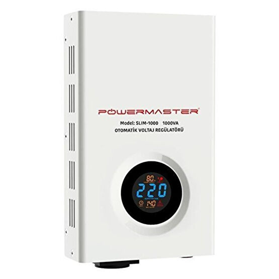 Powermaster Slim-1000 1000 VA Otomatik Voltaj Kombi Regülatörü Güç Kablosu Fiyatı