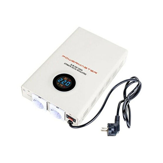 Powermaster Slim-1500 1500 VA Otomatik Voltaj Kombi Regülatörü Güç Kablosu Fiyatı