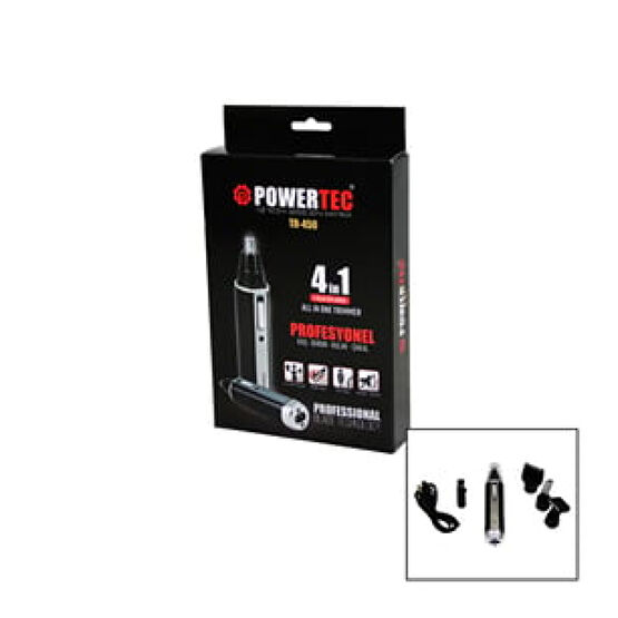 POWERTEC TR-450 4İN1 KAŞ - BURUN - KULAK - SAKAL ŞARJLI TRAŞ MAKİNESİ (4202) Saç Kesme Makineleri Fiyatı
