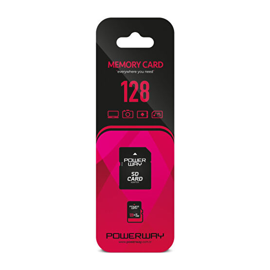 POWERWAY 128 GB Hafıza Kartı Adaptör Dahil Bellek & Depolama Aygıtları Fiyatı
