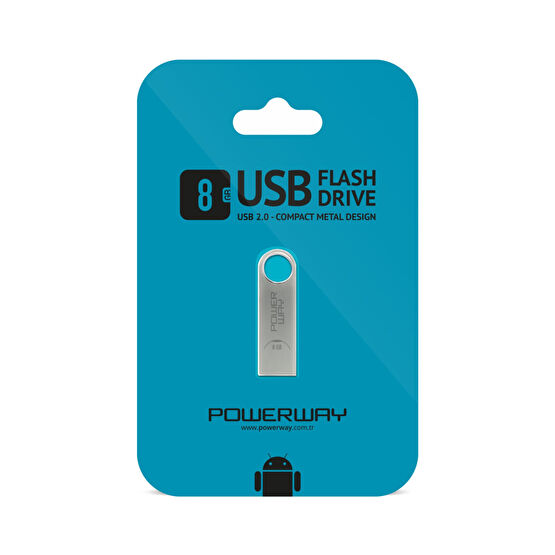 POWERWAY 8 Gb Metal Flash Bellek Metal Tasarım Usb Bellek The Latest Tecnology Chipset Data Traveler Flash Bellekler Fiyatı