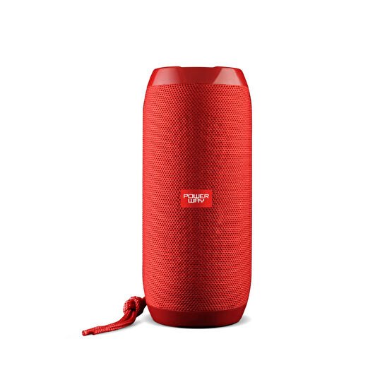 POWERWAY Wrx01 90 Db Sd Kart Aux Usb Girişli Kırmızı Kablosuz Bluetooth Speaker Hoparlör Ses Bombası Fm Radyo Bluetooth Hoparlör Fiyatı