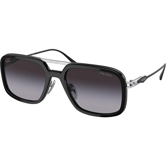 Prada Pr 57ZS (1AB09S) 55 | Unisex Güneş Gözlüğü - Siyah Unisex Güneş Gözlükleri Fiyatı