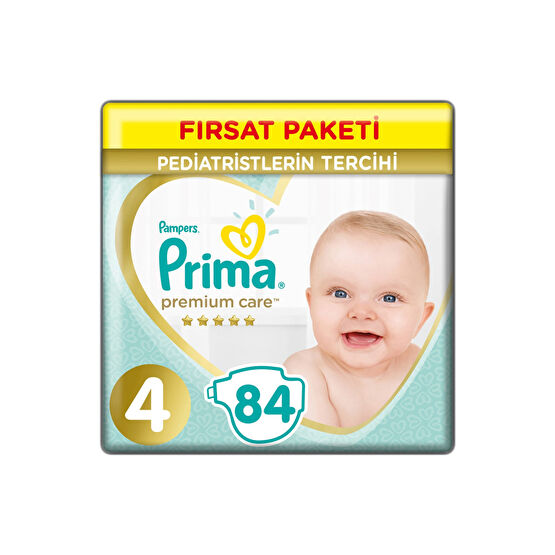 Prima Bebek Bezi Premium Care 4 Beden 84 Adet Maxi Fırsat Paketi Bebek Bezi Fiyatı