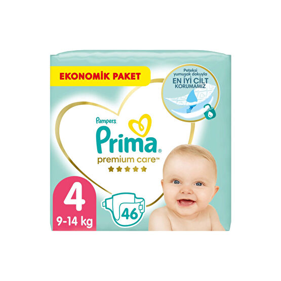 Prima Premium Care 4 Beden 46 Adet Ekonomik Paket 4 Beden
