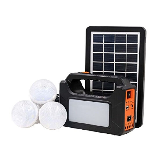 Princo Pr-392 Mini Solar Lighting Sistem Güneş Panelli Şarjlı LED Fener Solar Kamp Lambası Seti Kamp Aksesuarı Fiyatı