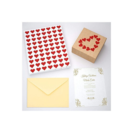 printiks 220 Adet 2 Cm Yapışkanlı Kalp Şekilli Kırmızı Sticker Etiket Hediye Paketleme Parti Hediyeleri Etiket Fiyatı