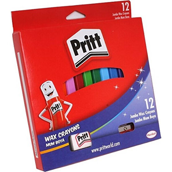 Pritt Mum Boya Jumbo Üçgen Silinebilir 12 Renk Mum Boya Fiyatı