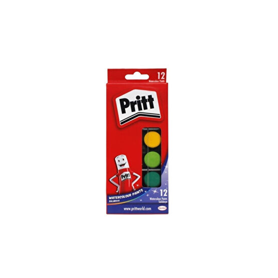 Pritt Suluboya 12 Renk Küçük Tablet Sulu Boya Fiyatı