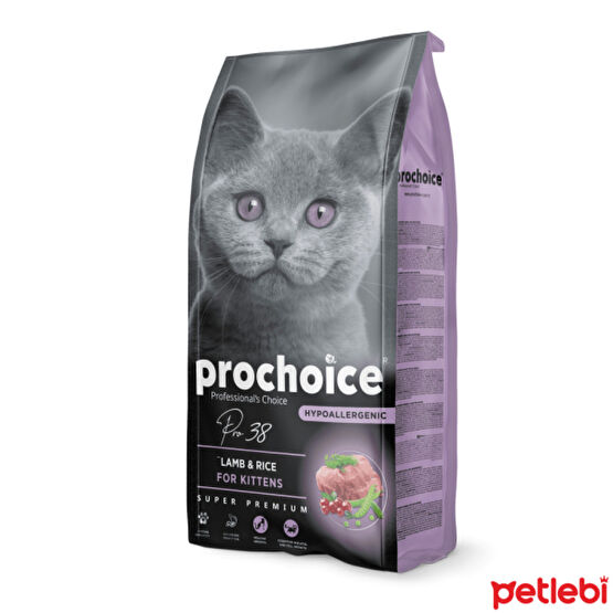 ProChoice 38 HypoAllergenic Kuzulu ve Pirinçli Düşük Tahıllı Yavru Kedi Maması 2kg Evcil Hayvan Ürünleri Fiyatı