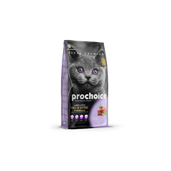 ProChoice Cat Pro 38 Kuzulu Ve Pirinçli Yavru Kedi Maması 2 Kg