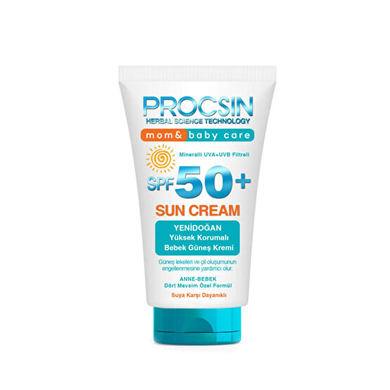 PROCSIN Baby Yüksek Uv Korumalı Bebek ve Çocuk SPF50+ Güneş Kremi 50 ML Bebek Güneş Kremi Fiyatı