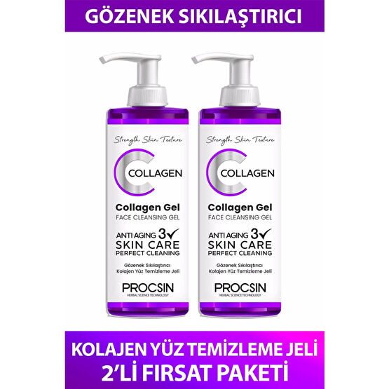 PROCSIN Gözenek Sıkılaştırıcı Kolajen Jel İkili Fırsat Paketi