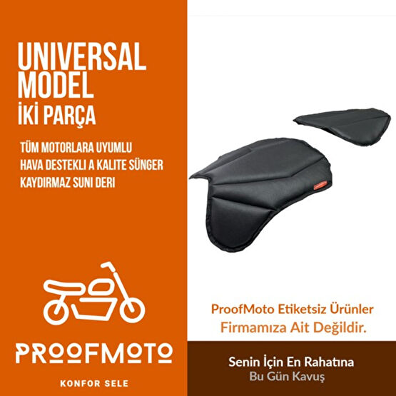 PROOFMOTO Unıversal Konfor Sele Minderi - Tüm Modeller Ile Uyumlu Konfor Sele Pedi Motorsiklet için Diğer Aksesuarlar Fiyatı