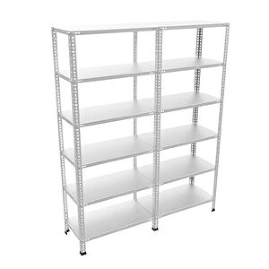 Rafburada ® 6 Katlı Duble Galvaniz Çelik Raf.depo,arşiv,dosya Rafı 43x75-1.00 Mm-150 Cm İşçi Dolapları Fiyatı