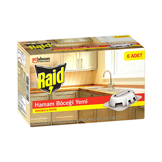 Raid Hamam Böceği Yemi 6'lı Paket Kokusuz