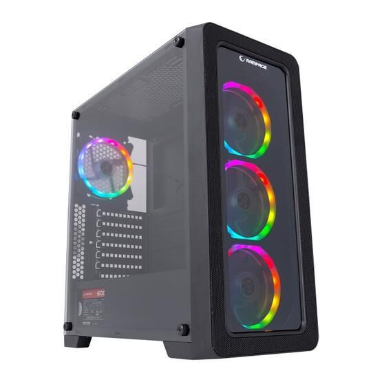 Rampage Espectro 4 Adet Rainow Fanlı 600w 80 Plus Bronze Siyah Temper Camlı Gaming Oyuncu Kasası PC Kasaları Fiyatı