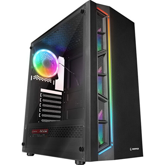 Rampage Vıctory Plus 600W 80+ Bronze Temperli Camlı 4*12CM Rgb Fan + LED Şerit Gaming Oyuncu Kasası PC Kasaları Fiyatı