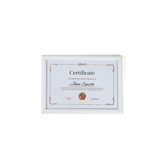 Raven Klasik A4 Çerçeve Beyaz Kırılmaz Pvc Camlı 21x30 Sertifika Diploma Belge Fotoğraf Için 002 Resim & Fotoğraf Çerçevesi Fiyatı