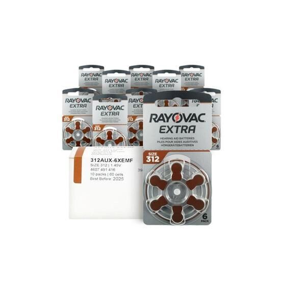 Rayovac Extra 6x10 60 Adet 312 Numara İşitme Cihazı Pili Normal & Şarj Edilebilir Piller Fiyatı