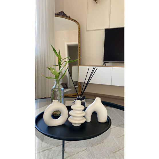 RÇ DEKOR 10 Cm Minimal Vazo Set 3lü Bohem Biblo Minyatür Dekoratif Vazo Vazo Fiyatı