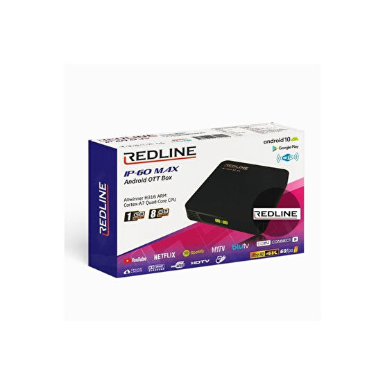 Redline Ip-60 Max Android 10 / 4k Tv Box Medya Oynatıcı / Player Fiyatı
