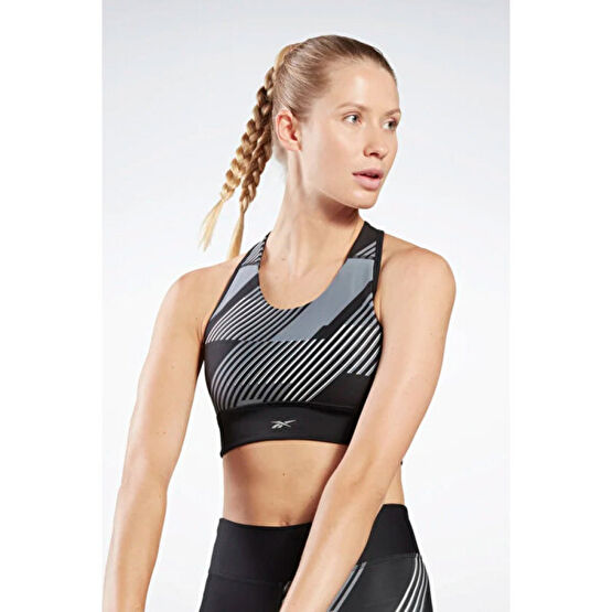 Reebok Running Bra - Aop Siyah Kadın Bra Erkek Atlet / Fanila Fiyatı