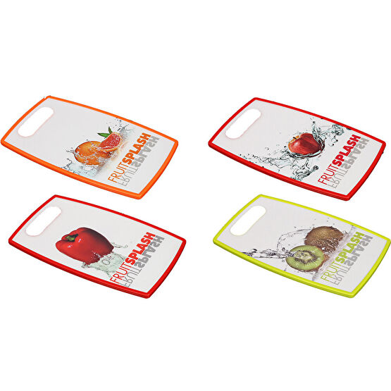 Renkli Plastik Kesim Panosu  37x23 cm Çatal / Kaşık / Bıçak Takımları Fiyatı