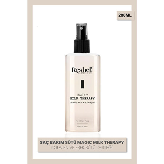 Reshell Saç Bakım Sütü Magic Milk Therapy Kolajen ve Eşek Sütü Desteği 200 ml Saç Şekillendirici Sprey Fiyatı