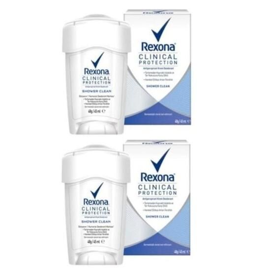 Rexona Clinical Clean Stick Clinical Protection Shower 2x45 ml Kadın Stick Deodorant