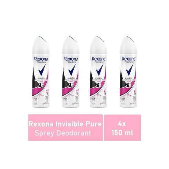 Rexona Invisible Black White Pure 4x150 ml Kadın Deodorant