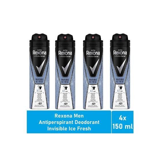Rexona Men Invisible Ice Fresh 4x150 ml Deodorant