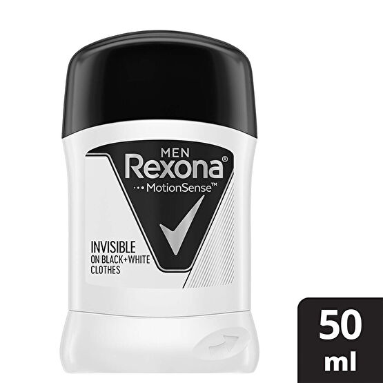 Rexona Men Motionsense Erkek Stick Deodorant Invisible On Black + White Clothes 50 ml Deodorantlar Fiyatı