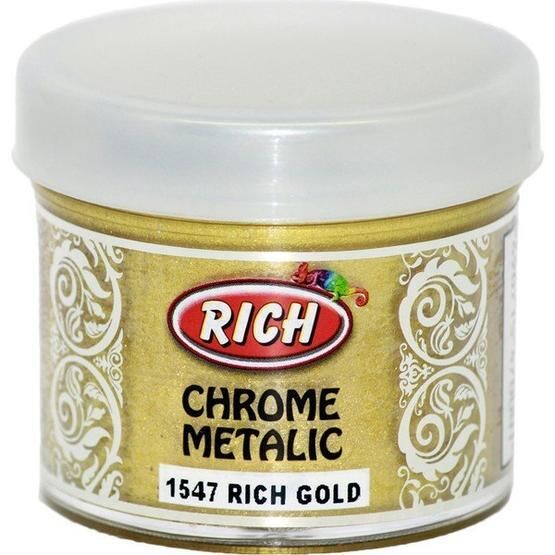 Rich Chrome 1547 Rich Gold 60 cc Metalik Extra Simli Sedefli Boya