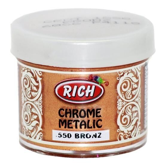Rich Chrome 1550 Bronz 60 cc Metalik Extra Simli Sedefli Boya