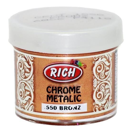 Rich Chrome 1550 Bronz 60 cc Metalik Extra Simli Sedefli Boya