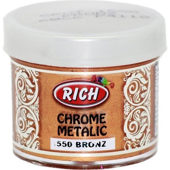 Rich Chrome 1550 Bronz 60 cc Metalik Extra Simli Sedefli Boya
